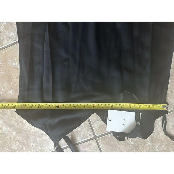 - NWT A.L.C. Annex Black Classy Midi Slip Dress Size 8 $395 - Picture 7 of 9